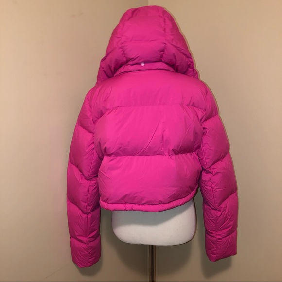 Lululemon NWT Sonic Pink,Wunder Puff Super Cropped Down Jacket,Size-10 - Picture 4 of 16